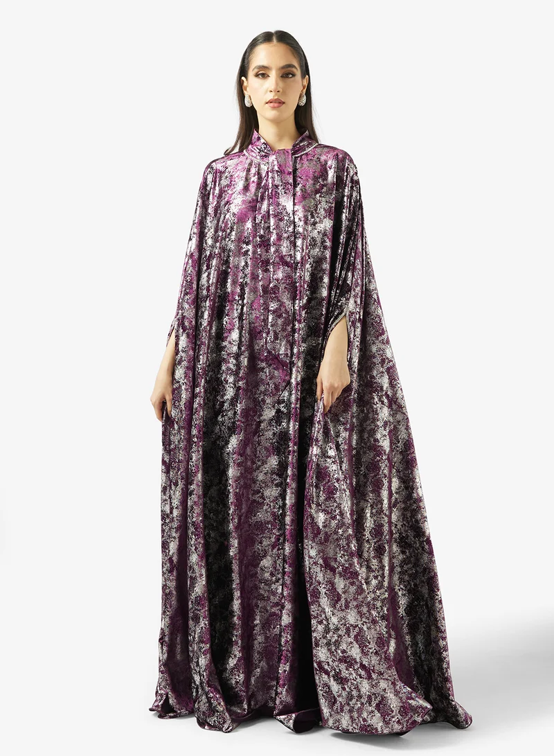 Tie-Up Metallic Kaftan